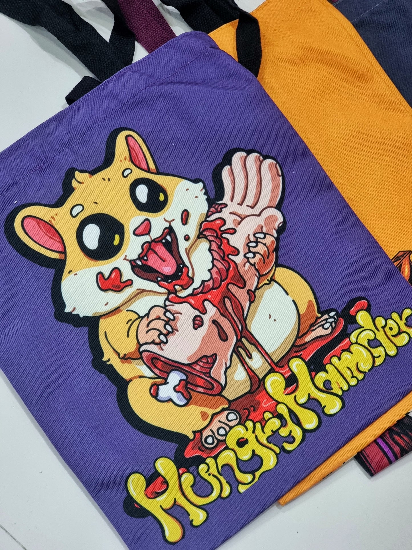 Hungry Hamster Tote Bag: Vampy Ham