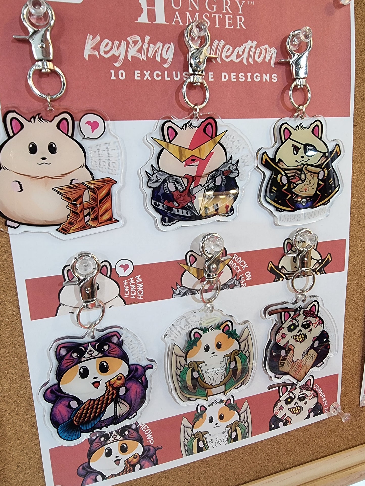 Hungry Hamster Acrylic Keyrings – Blindbox