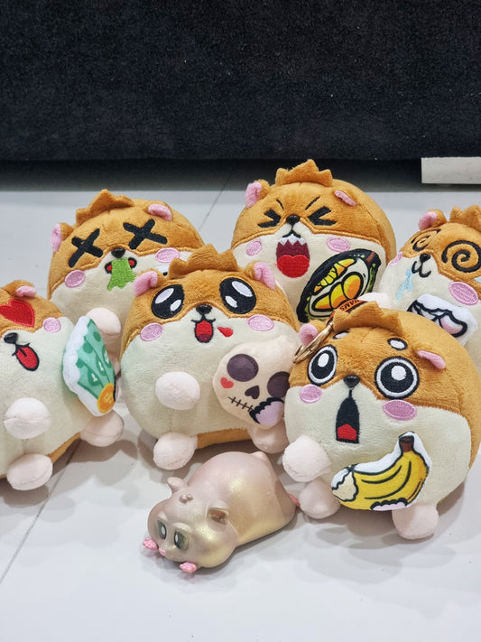 Hungry Hamster Plushie Keychain Blind Box