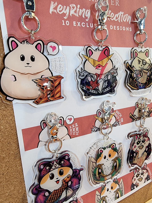 Hungry Hamster Acrylic Keyrings – Blindbox
