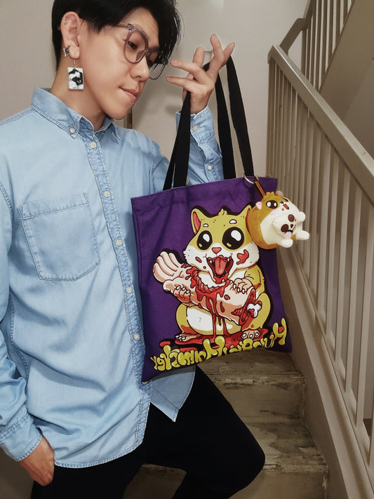 Hungry Hamster Tote Bag: Vampy Ham